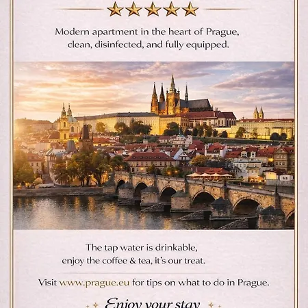 Moderní apartmán Korunní Prestige Praha * Praga